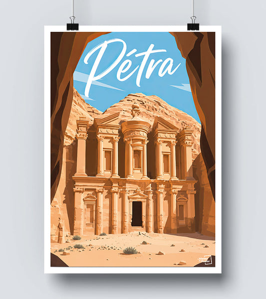 Affiche Petra - Jordanie