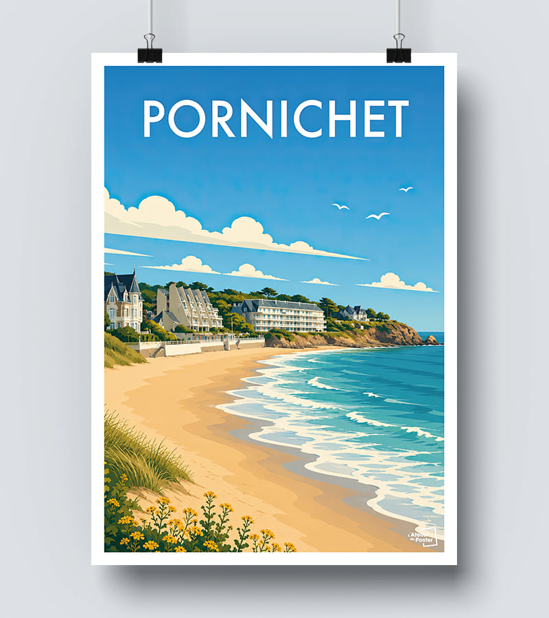 Affiche Pornichet vintage
