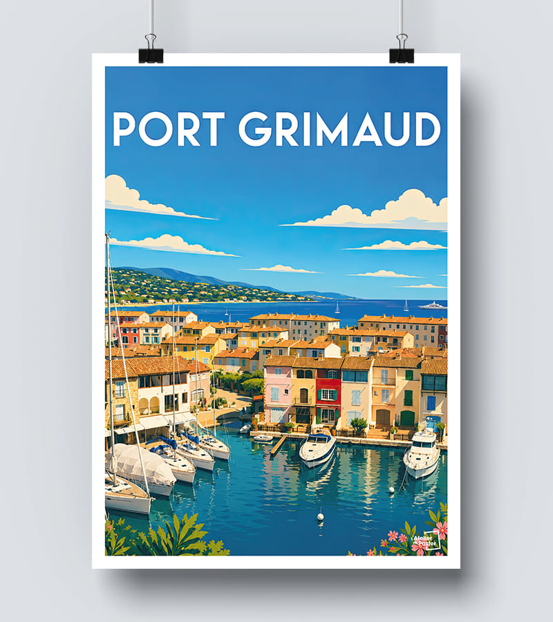 Affiche Port Grimaud