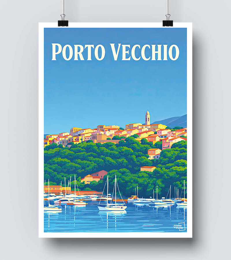 Affiche Vintage Porto-Vecchio