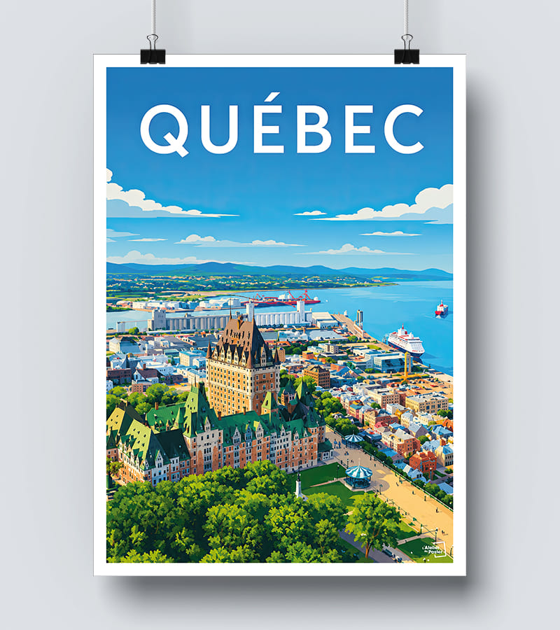Affiche Québec panorama
