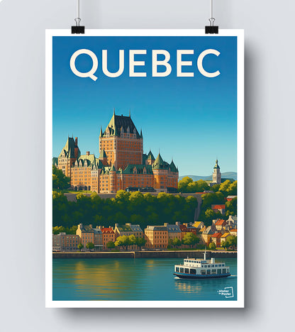 Affiche vintage Quebec