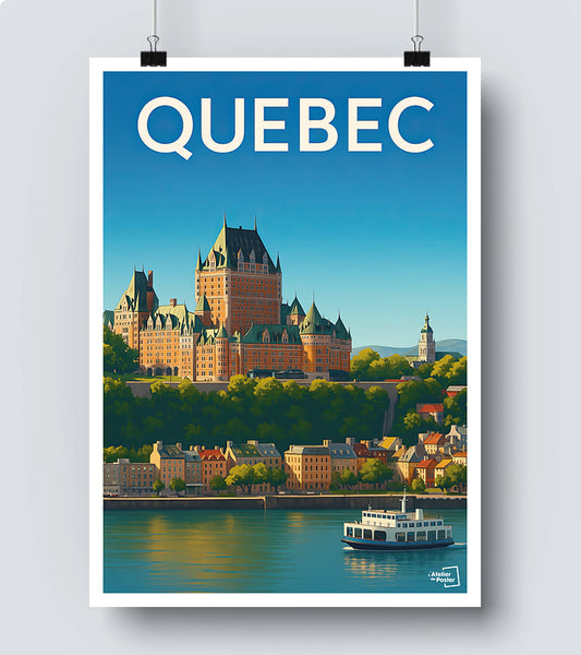 Affiche vintage Quebec