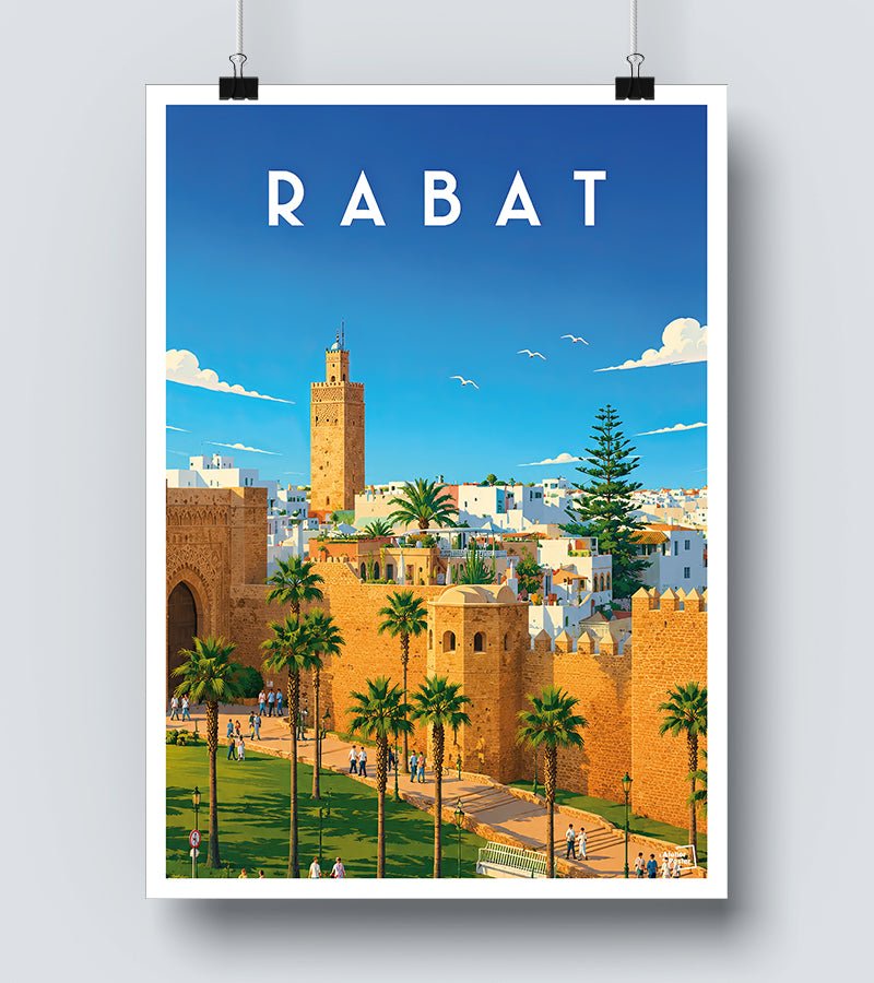 Affiche Rabat vintage