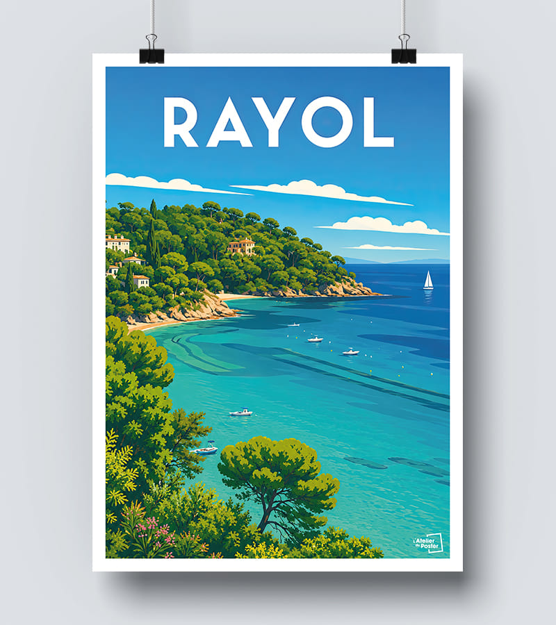 Affiche Le Rayol Vintage