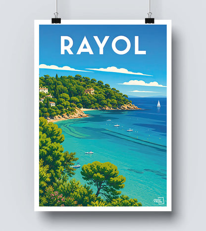 Affiche Le Rayol Vintage