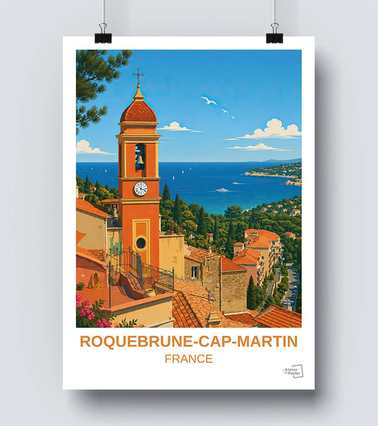 Affiche Roquebrune Cap Martin