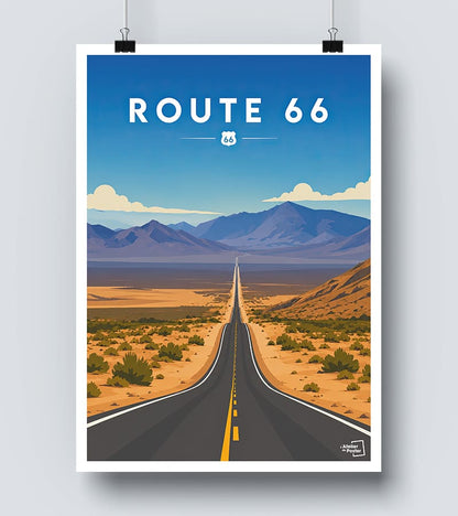 Affiche Route 66