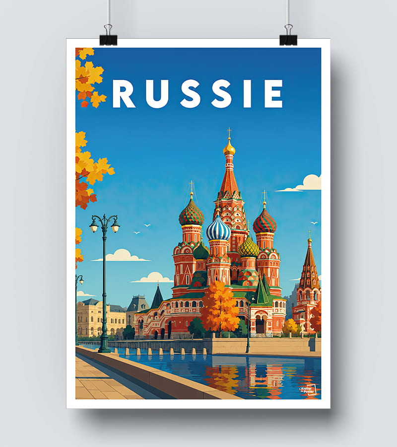 Affiche Russie Vintage
