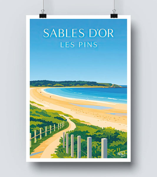 Affiche Sables d Or les pins