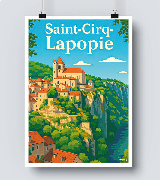 Affiche  Saint Cirq Lapopie