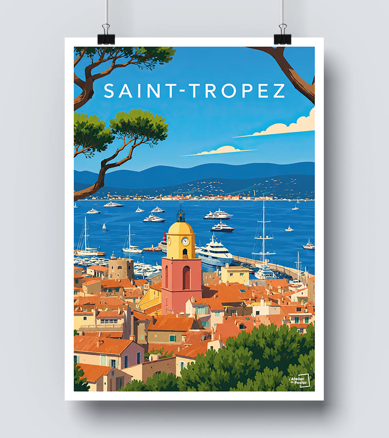 Affiche Saint Tropez