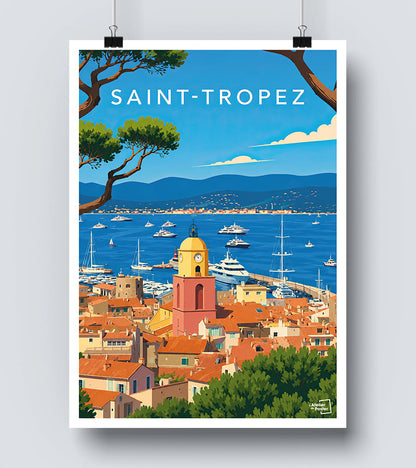 Affiche Saint Tropez