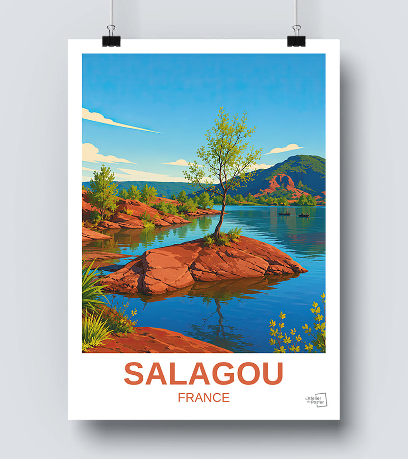 Affiche Lac du Salagou