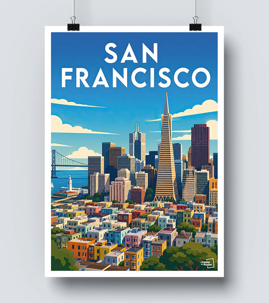Affiche San Francisco Vintage