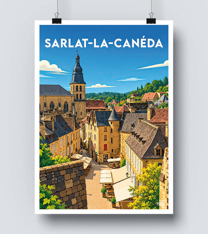 Affiche Sarlat la Canéda