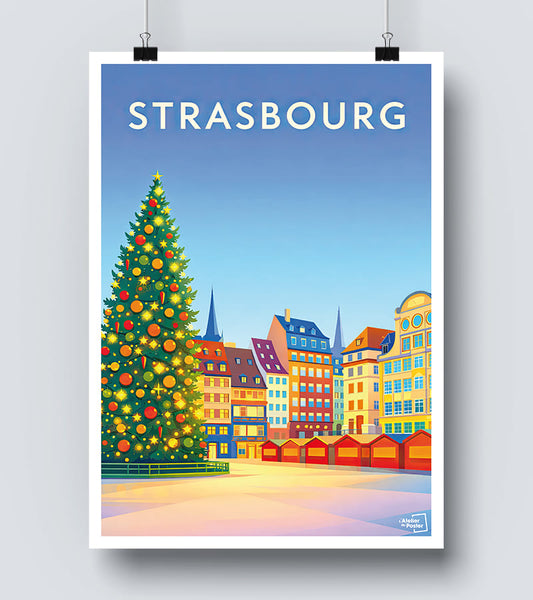 Affiche Marché de Strasbourg
