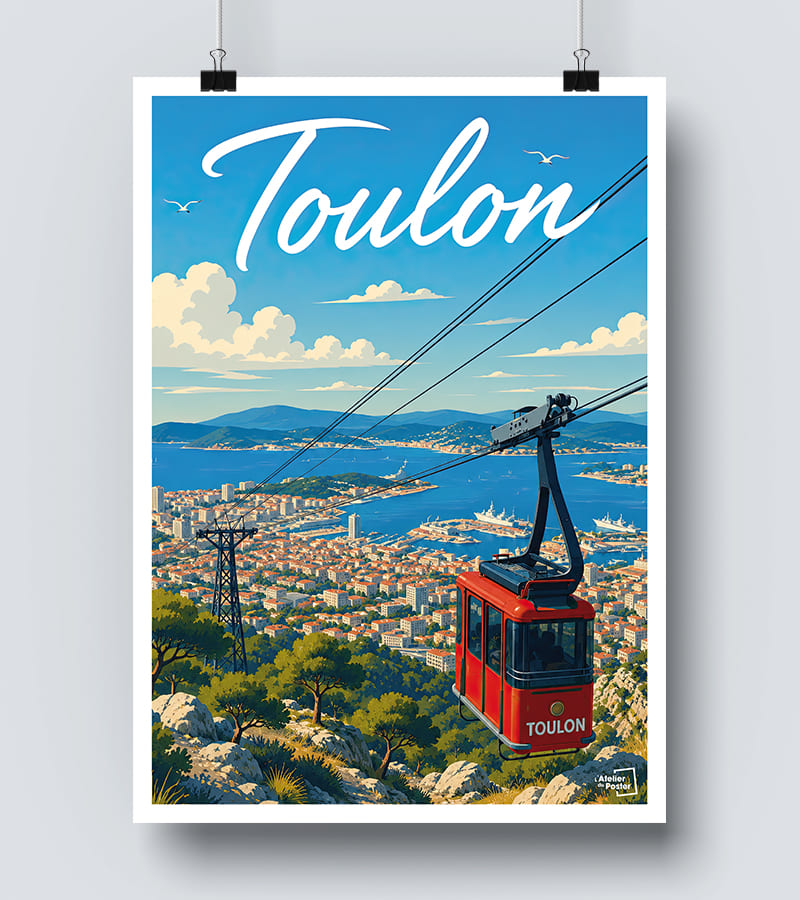 Affiche Téléphérique de Toulon