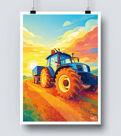 Affiche Tracteur