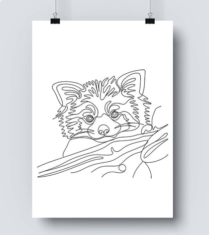 Affiche Line Art Animal #18