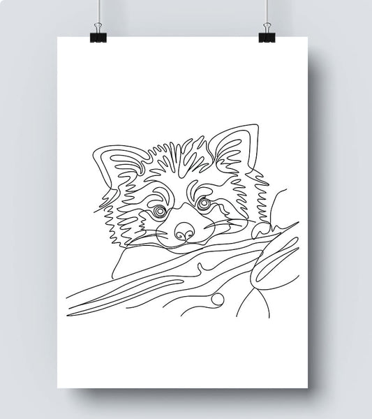 Affiche Line Art Animal #18