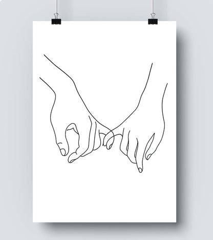 Affiche Line Art Amour infini #24