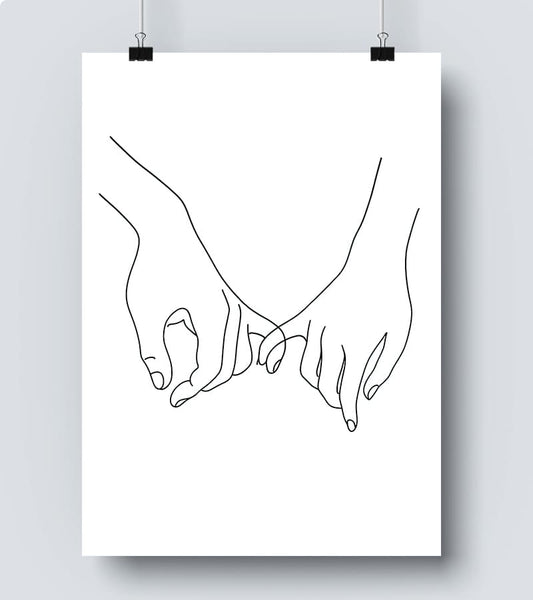 Affiche Line Art Amour infini #24
