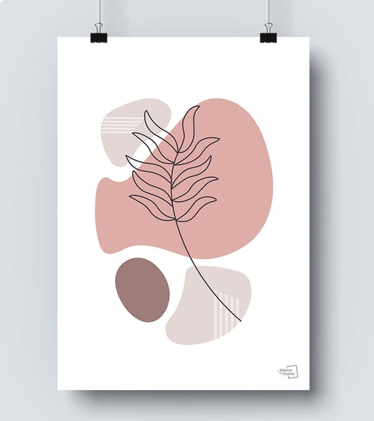Affiche Plantes et formes minimaliste #31