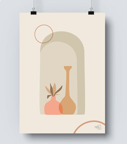 Affiche Plante minimaliste pastel #34