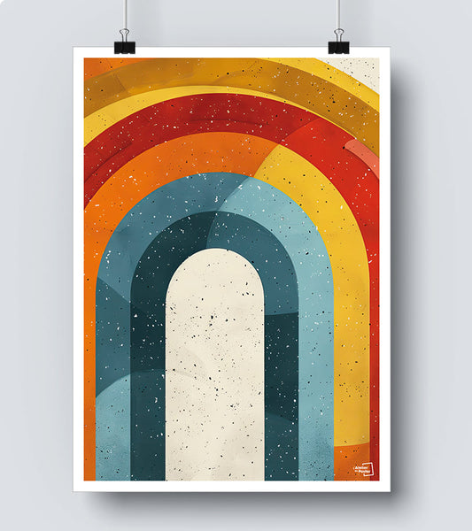Affiche Art mural et imprimés bohème - Arc en ciel #36