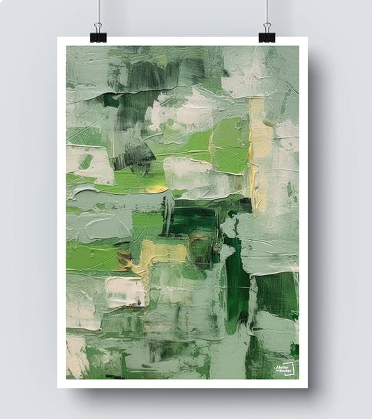 Affiche Design vert abstrait #38
