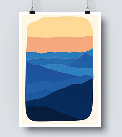 Affiche Minimaliste de Paysage – Décoration Murale Épurée et Naturelle #51