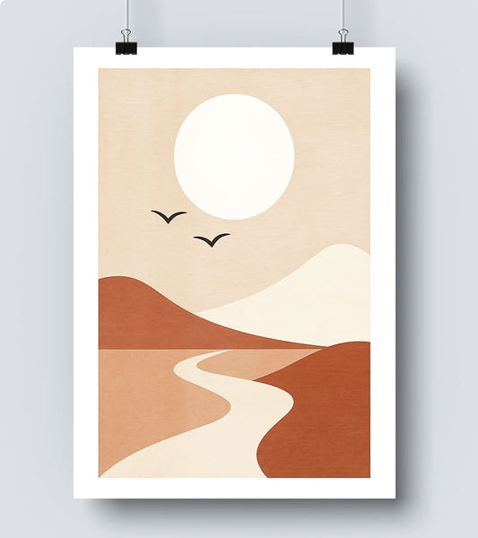 Affiche Paysage Naturel Minimaliste – Déco Murale Zen et Moderne #52