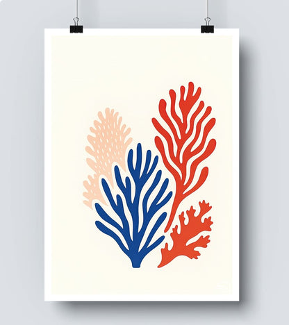 Affiche Algue Matisse – Art Mural Scandinave et Contemporain #65