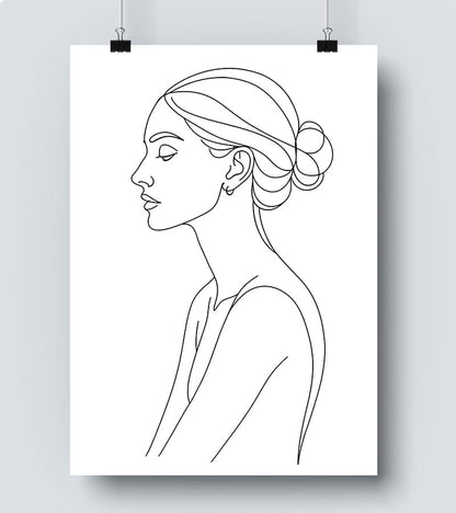 Affiche Line Art Femme #8