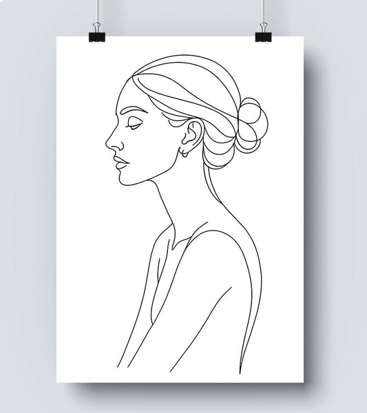 Affiche Line Art Femme #8