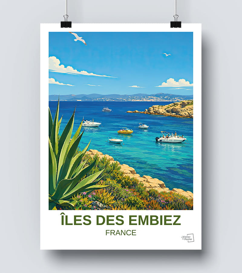 Affiche îles des Embiez