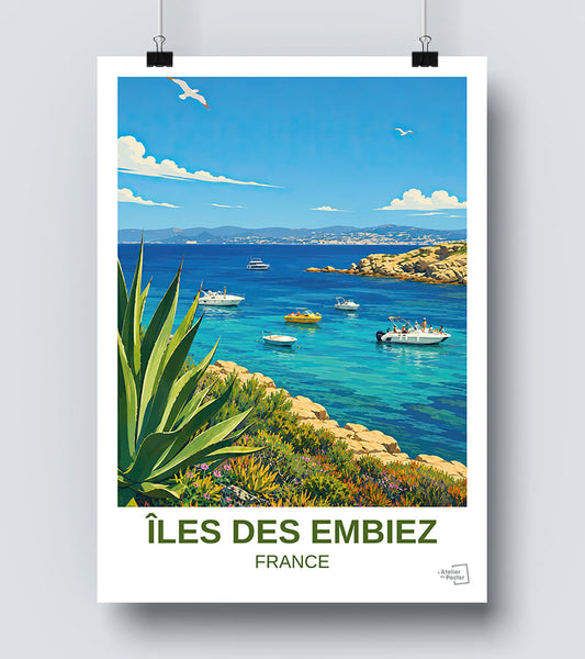 Affiche îles des Embiez
