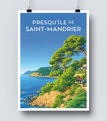 Affiche Presqu île de Saint Mandrier