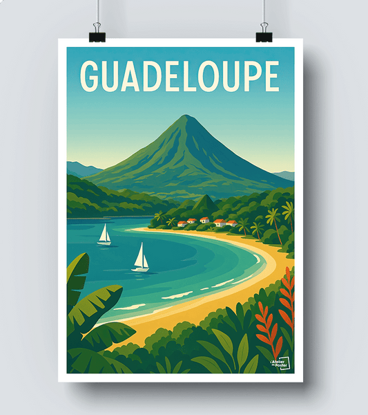 Affiche Vintage Guadeloupe