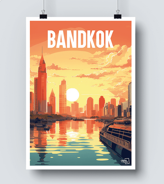 Affiche vintage Bandkok