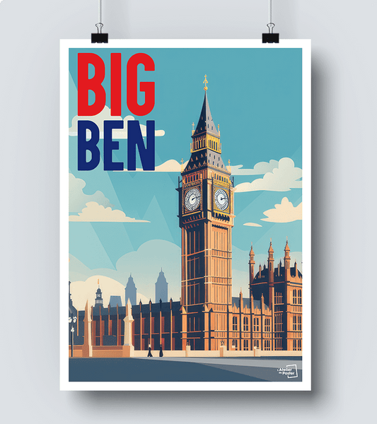 Affiche vintage Big Ben