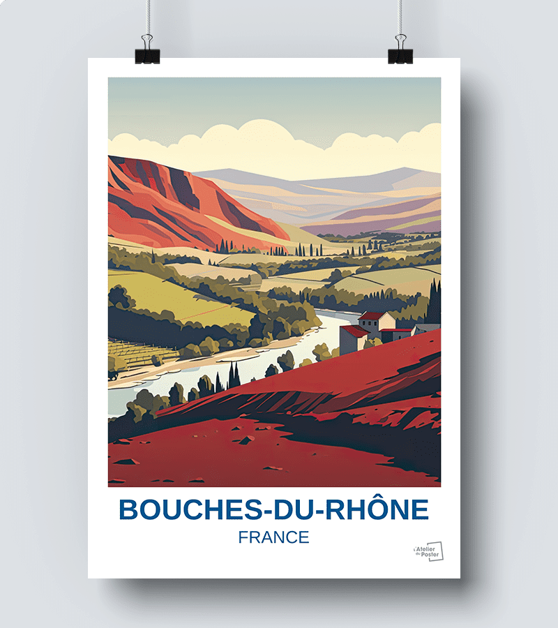 Affiche département Bouches-du-Rhône