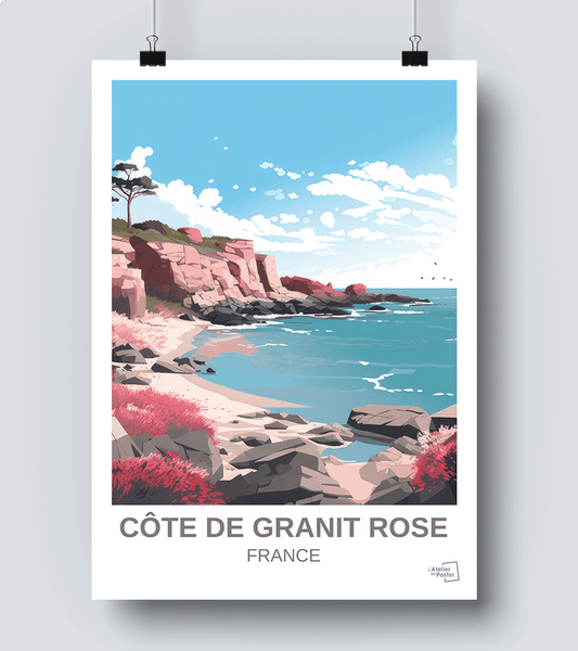 Affiche Côte de Granit Rose