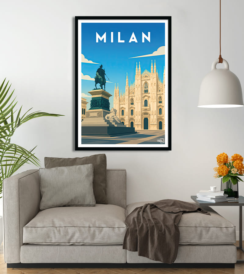 Affiche Milan vintage