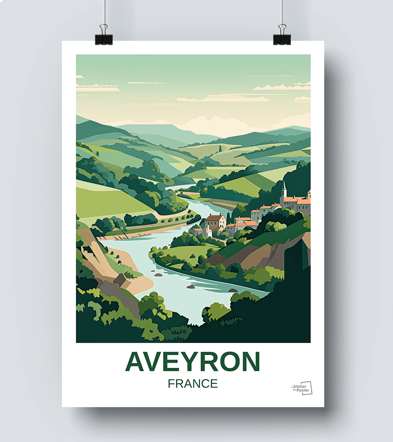 Affiche Aveyron L Atelier Du Poster Affiche Aveyron L Atelier Du Poster
