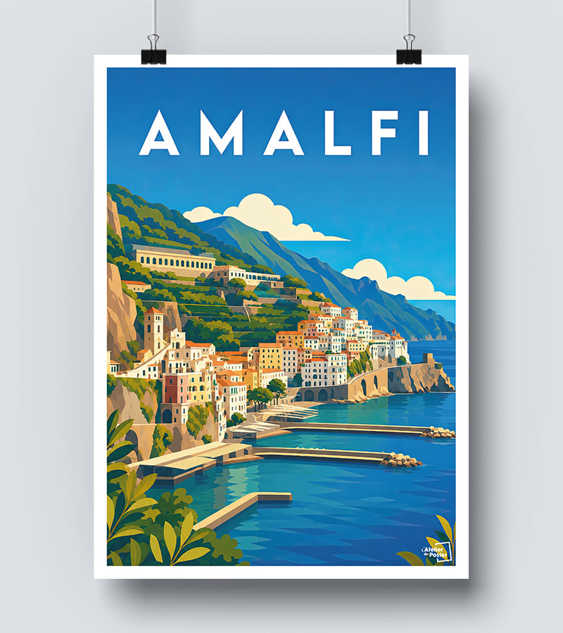 Affiche Amalfi vintage