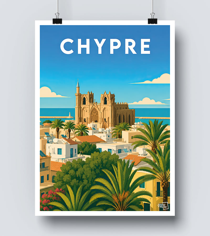 Affiche Chypre vintage