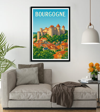 poster Bourgogne vintage
