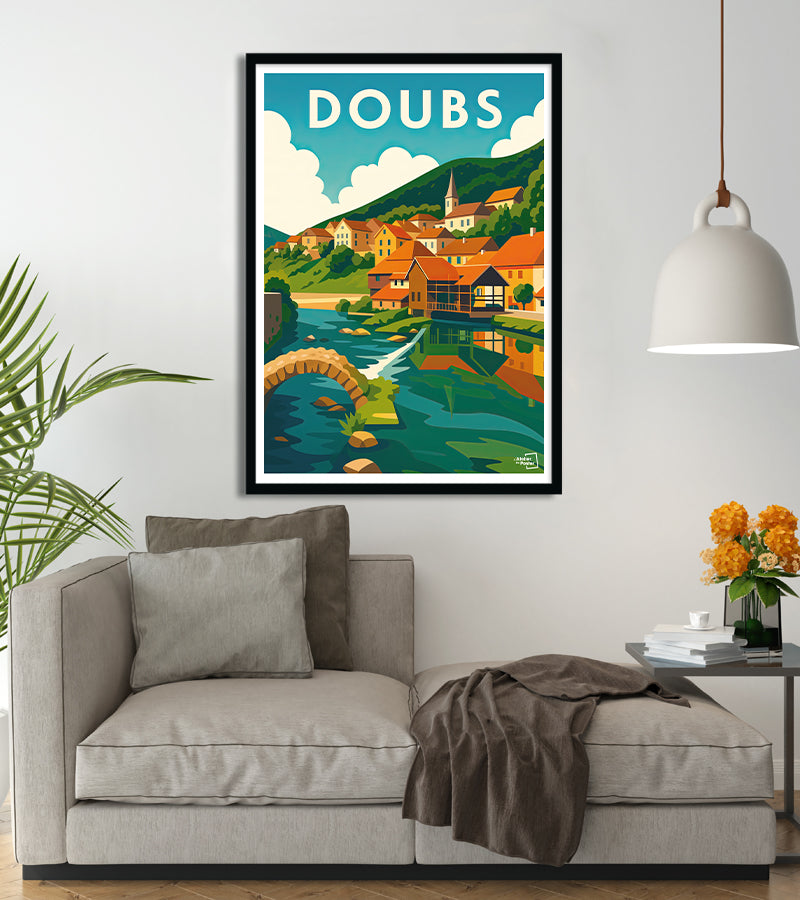 poster Doubs vintage